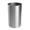 Waste Bin Made Entirely of Brushed Stainless Steel